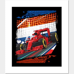 Formula Netherland Racing Circuit Car Map Grand Prix Race Posters and Art